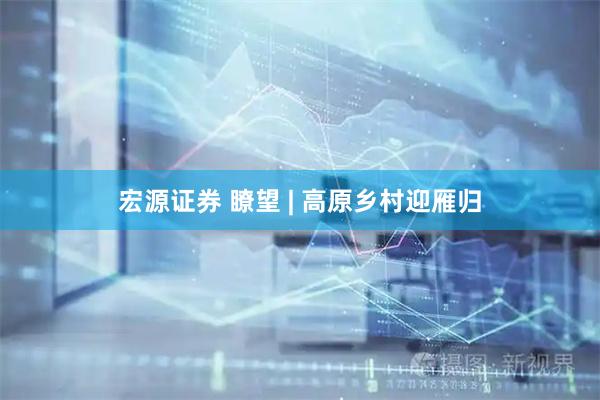 宏源证券 瞭望 | 高原乡村迎雁归