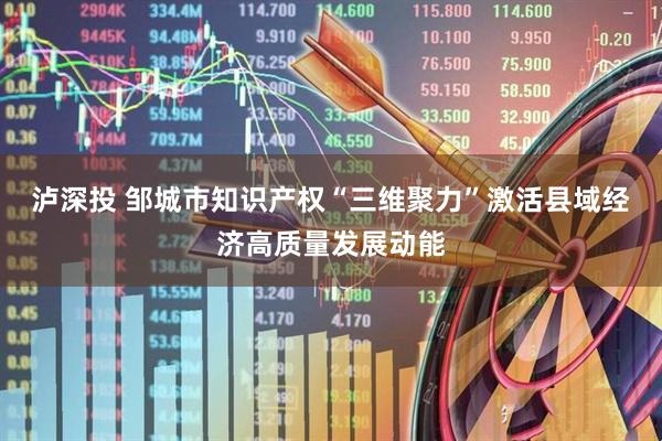 泸深投 邹城市知识产权“三维聚力”激活县域经济高质量发展动能