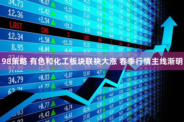 98策略 有色和化工板块联袂大涨 春季行情主线渐明